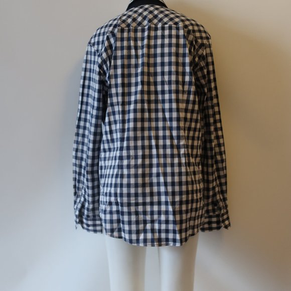 DOUBLJU BLUE/WHITE/GRAY PLAID SHIRT XL* - Picture 7 of 8